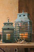 Vintage Blue Shutter Lanterns