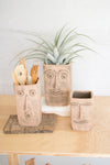 Clay face planters