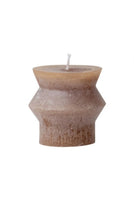 Unscented Totem Pillar Candle - Brown