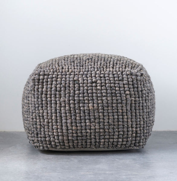 New Zealand Wool Pouf